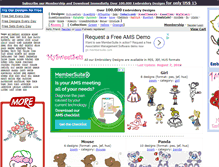 Tablet Screenshot of mysweetembroidery.com